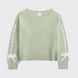 Abercrombie Kids Light Green Sweater 5/6 NWT